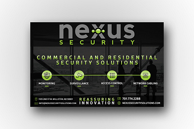 Advertising Design - Nexus Security ad design advertising business design flyer design graphic design print design print media