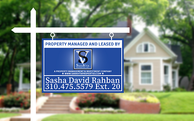 Yard Sign Design - SaraVita Properties Inc. business design design graphic design print design real estate design signage design