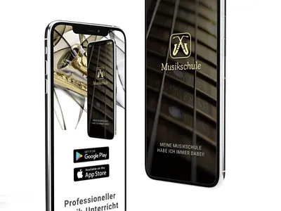 Web- and App development - music school affinity app design graphic design icon illustration sketch ui ux vector