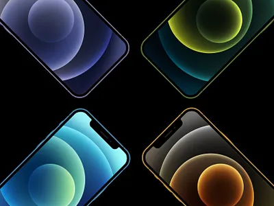 Customizable Color iPhone 12 Pro Mockup app design app ui color iphone mockup iphone 12 iphone 12 mockup iphone mockup ui