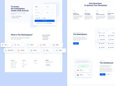 Paved – Landing Page advertisers cards email landing marketing newsleetter promo promotion saas