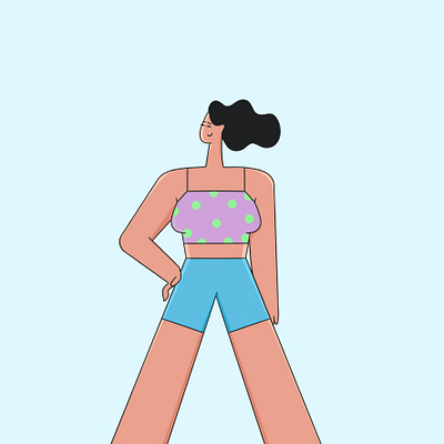 Hello summer! 2d art behance character character design characterdesign flat character flat design flat illustration freelance illustrator girl character design illustration illustrator procreate procreate art summer illustration vector