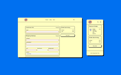 Bold checkout form design ui ux web