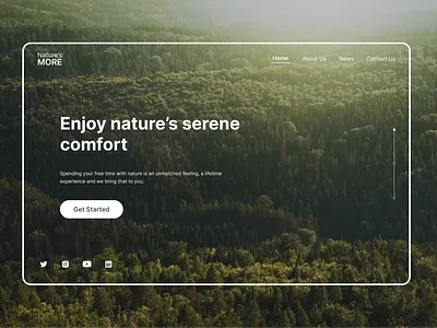 Ecology Organisation Landing Page concept design ecology forest nature ui web