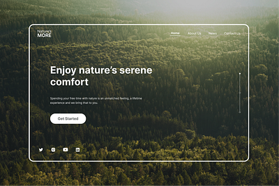 Ecology Organisation Landing Page concept design ecology forest nature ui web