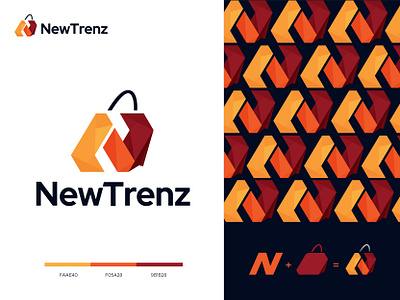 NewTrenz (Ecommerce Logo Concept) best logo design best logo designer brand branding conceptual logo creative ecommerce logo creative logo ecommerce logo letter n with shopping bag logo logo design logo ideas logomar logotype modern logo n logo design online cart logo shop logo top notch logo