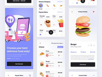 Mobile App - Food Delivery #10amDesignChallenge01 app cart clean cooking delivery delivery services fast food food food and drink food app food delivery food delivery app mobile app mobile design mobile food app order restaurant restaurant app shipping shop