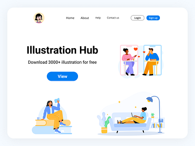 Hero Page graphic design