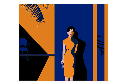 Flat illustration fashion illustration flat illustration portrait illustration vector art vector tracing