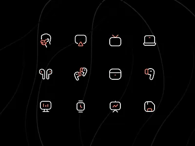 Iconly pro Part 1 airpod apple covid19 device icon icon design icon pack icon set iconography icons icons set illustration