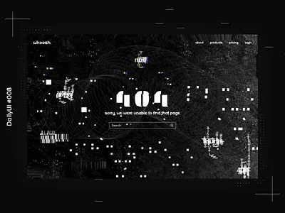 DailyUI 008 - 404 Page 404 page dailyui design figma ui website concept