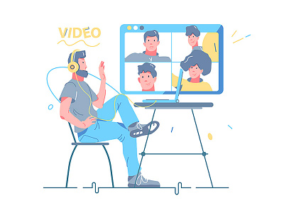 Video call laptop
