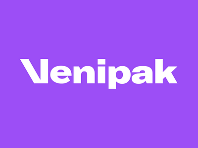 Venipak delivery andstudio animation bold branding delivery design logo logotype mark minimal symbol