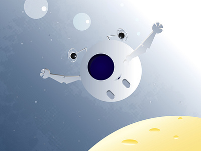 Planetron ai art character cosmos illustration planet robot space vector