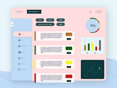 Dashboard UI clean creative dashboard design graphic design landing page ui design ux design xd xd design