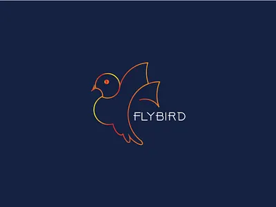 FLYBIRD MODERN LOGO 3d app branding branding and identity branding logo design graphic design graphics logo icon illustration logo logo concept logo design logo folio logo trend minimal logo minimalist logo modern logo vector vector logo