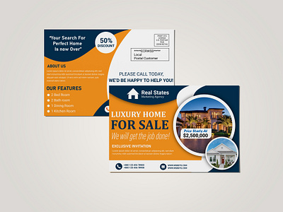 Real Estate EDDM Postcard & direct mail design branding business corporate design designer findhome findhomedesign graphic design homedesign homeforsale homesale logo marketing moderndesign presentation realestate renthome salehomes sales vector