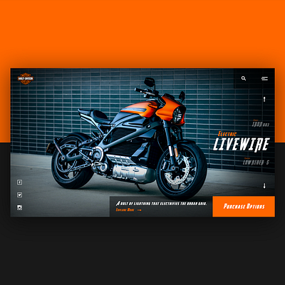 Harley Davidson Bike (Concept) appdesign bike branding design graphic design harlaydavidson illustration jimaar jimaarofficial logo ui ux vector web webdesign website websitedesign