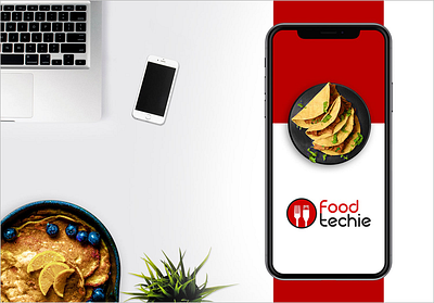 Food Techie branding design foodtech graphic design illustration jimaar jimaarofficial logo ui ux website