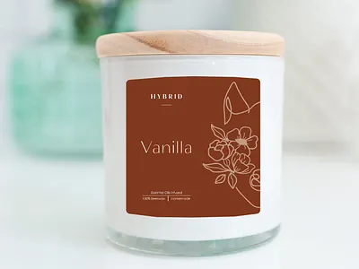 Candle Label Mockup candle candle label custom candle label design handmade illustration label design product label design scented scents soy soy candle wax