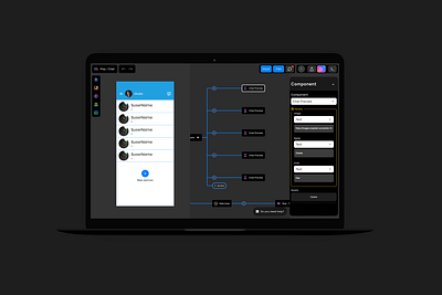 Teta - Build an app collaborating online - Components app branding builder cooperative design flutter minimal nocode saas teta ui ux