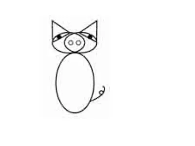 a pig but a lovely pig animal black and white design digital art logo pig