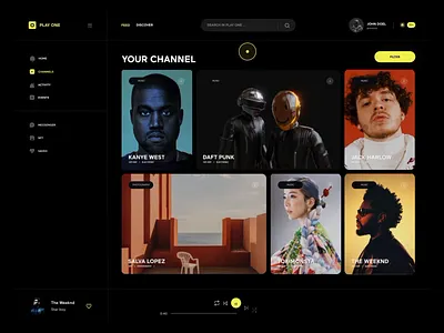Play One® 3d animation clean cryptocurrency dashboard digital illustration minimal mobile app motion graphics music nft ui user interface ux vr web design website