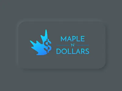 Maple and dollars - Logo Design branding design figma icon logo vector