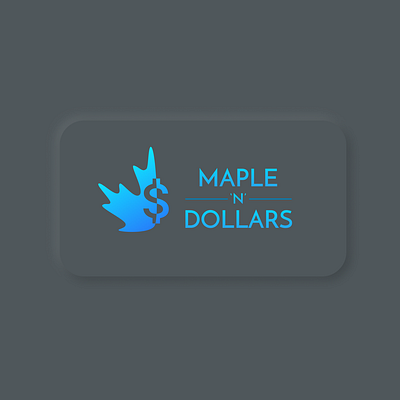 Maple and dollars - Logo Design branding design figma icon logo vector