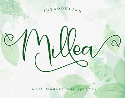 Millea design font fontdesign fontstyle graphicdesign handlettering illustration logo typography