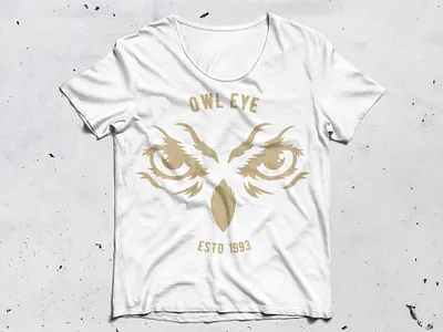 Owl Eye T-Shirt Desing creative eye catchy fashion graphic design tshirt