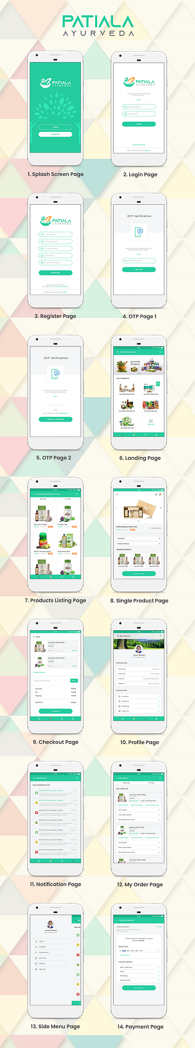 Ayurveda App Design