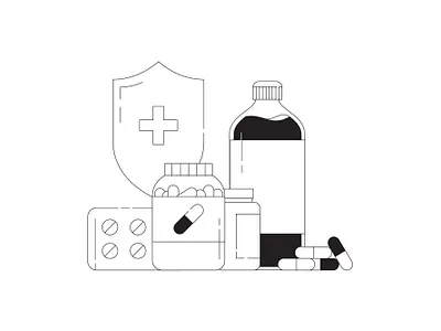 Meds art artwork bw design designstripe graphicdesign illustration medicine meds minimalist the flat guys vector wip