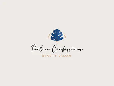 Beauty Salon logo beauty beautysalon feminine logo logodesign monstera