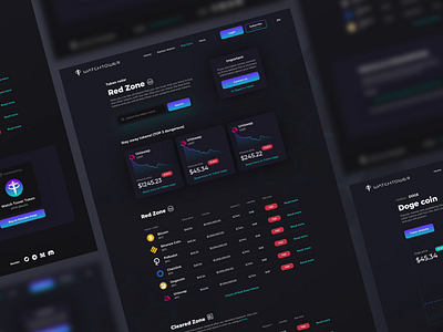 Crypto Watchtower uiux 4 crypto crypto animation crypto uiux crypto web app dark mode dark uiux defi uiux web app web designer web uiux website design