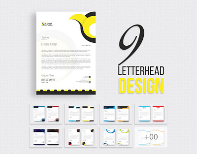 Letterhead Design Template 2021 branding business company corporate creative design graphic design letterhead design logo modern professional stationary