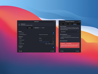 Easy OS Notifications Menu branding design graphic design ui ux web design