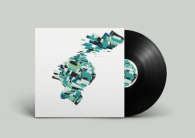 RNDM 010 cover design creative coding electronic music generative art graphic design illustration javascript minimal