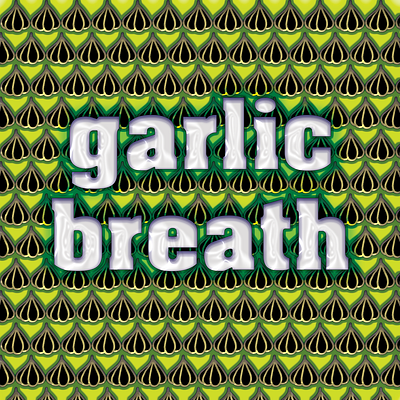 Garlic Breath branding design illustration logo typography