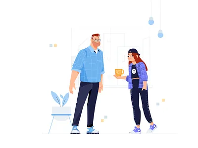 Happy Father's Day! character family father illustration lifestyle people people illustration vector illustration