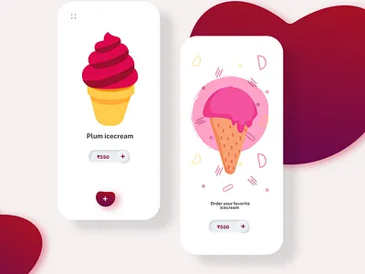 Plum icecream branding christeena chumma chumma.design design illustration illustrator logo
