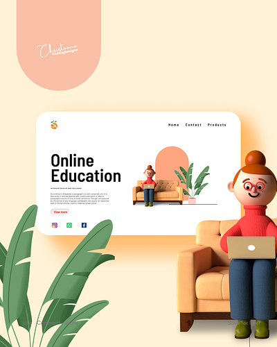 Online education branding christeena chumma chumma.design design illustration illustrator logo ui