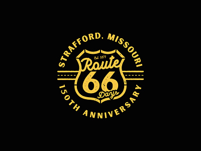 Route 66 Days branding design graphic logo typography