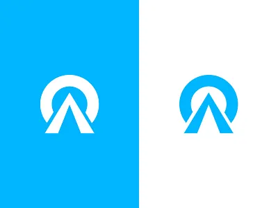 AO | Logo Design a app icon branding business data financial geometric identity logo mark monogram o symbol