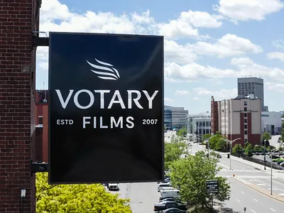 Votary Films Sign branding film logo sign
