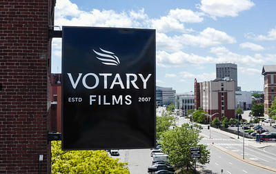 Votary Films Sign branding film logo sign