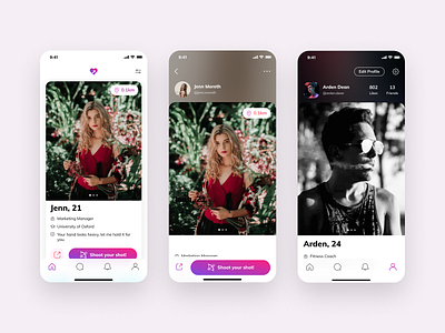 Dating App: Meet people near you design figma interaction design malaysia product design ui ui design ux ux design