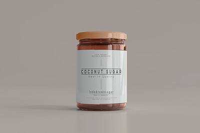 design jar for illustration and sample blank coffee beans label