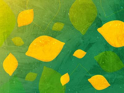 when life gives you lemons, you make a pattern (^: citrus design flat fruit graphic design greeting card illustration lemons