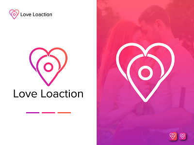 Love logo, Love location logo and branding branding identity couple valentine day creative logo date app dating app design flat logo gradient logo heart icon icon location logo design branding logo mark logodesign logotype love love location minimal logo minimalist logo modern logo